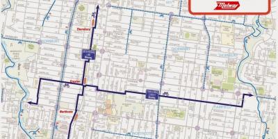 Քարտեզ հեծանիվների վարձույթի Melbourne