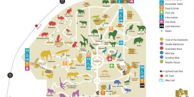 Քարտեզ կենդանաբանական այգու Մելբուռնի