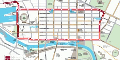 Քաղաք Melbourne Երկաթուղային հանգույց քարտեզի վրա